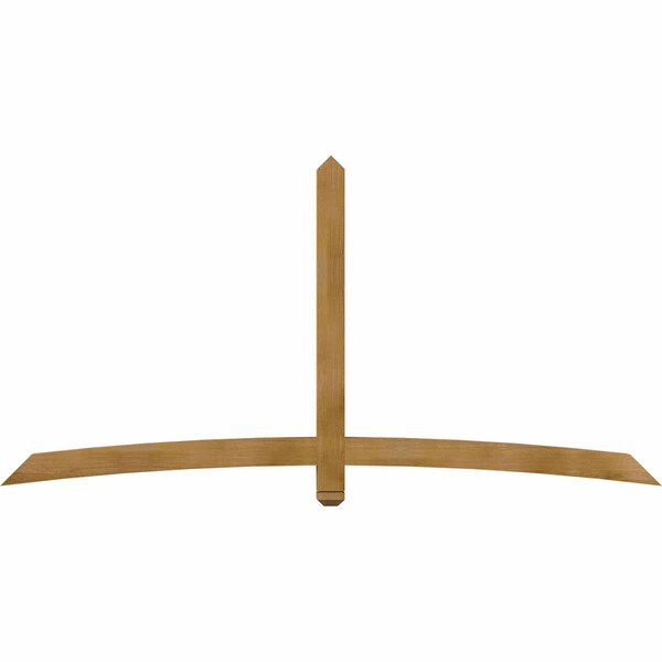 Ekena Millwork Bellingham Rough Sawn Timber Gable Bracket, Western Red Cedar, 96"W x 48"H x 4"D x 4"F, 12/12 Pitch GBW096X48X0404BEL00RWR - main